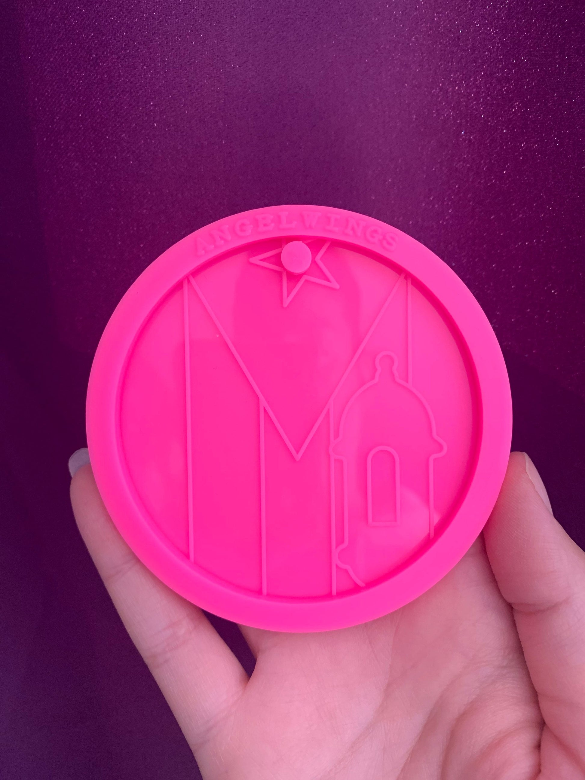 Puerto Rico with morro pink silicone mold
