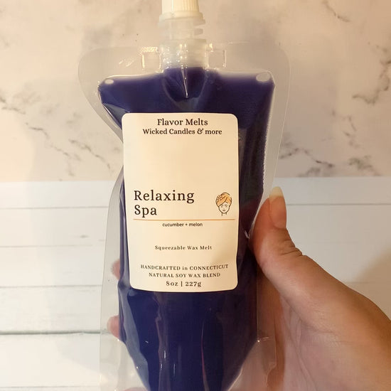 relaxing spa squeeze wax melt