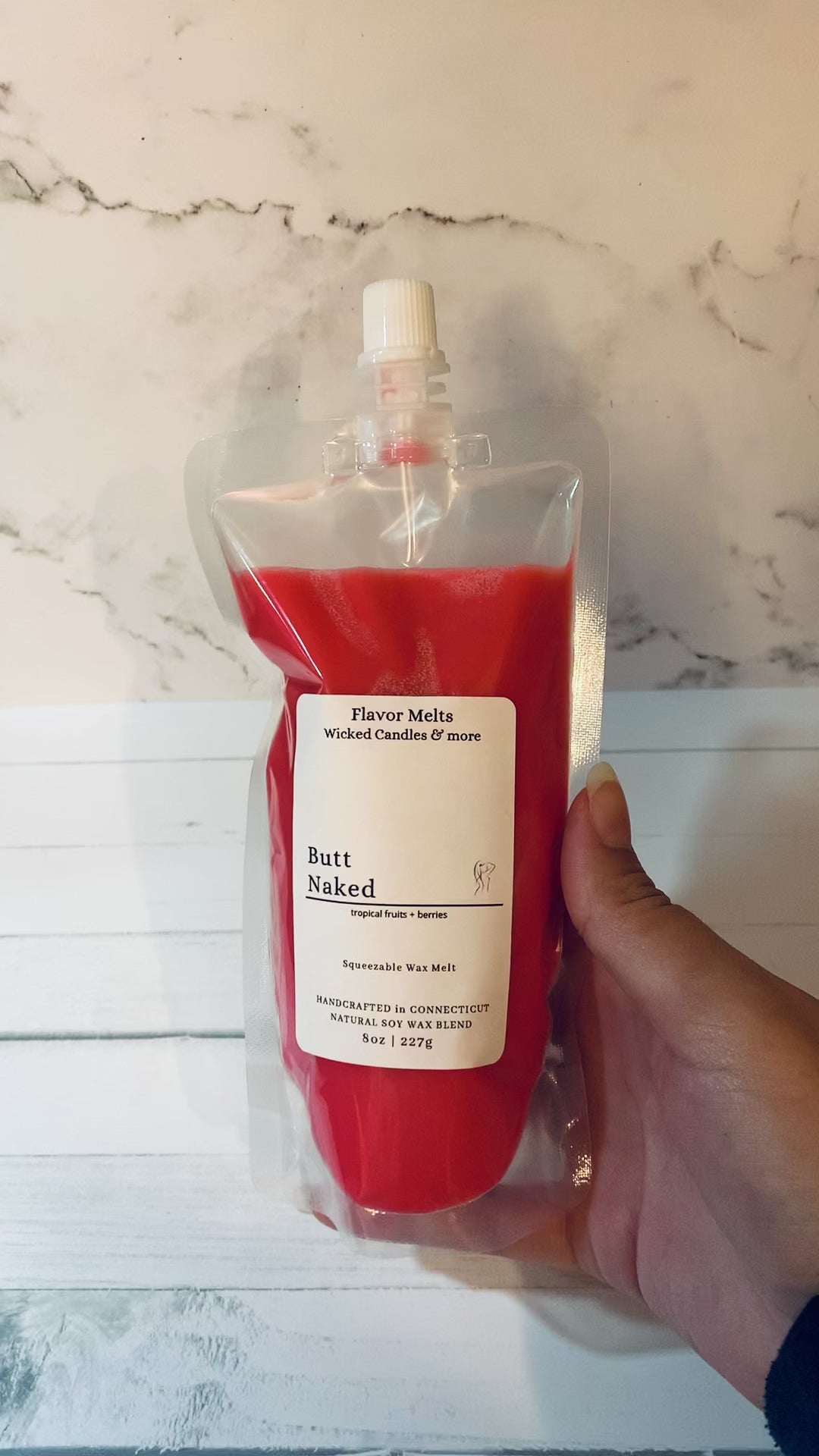 butt naked squeeze wax melt