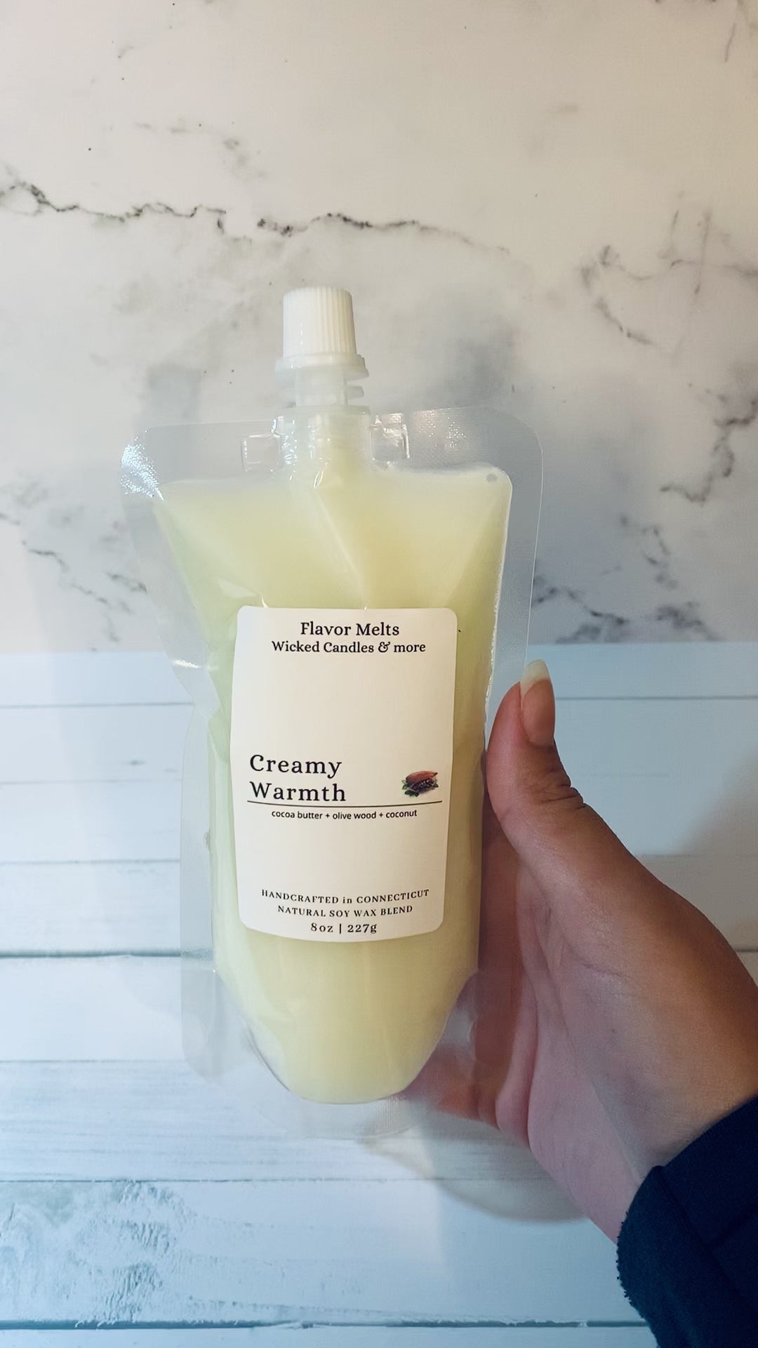 creamy warmth squeeze wax melt