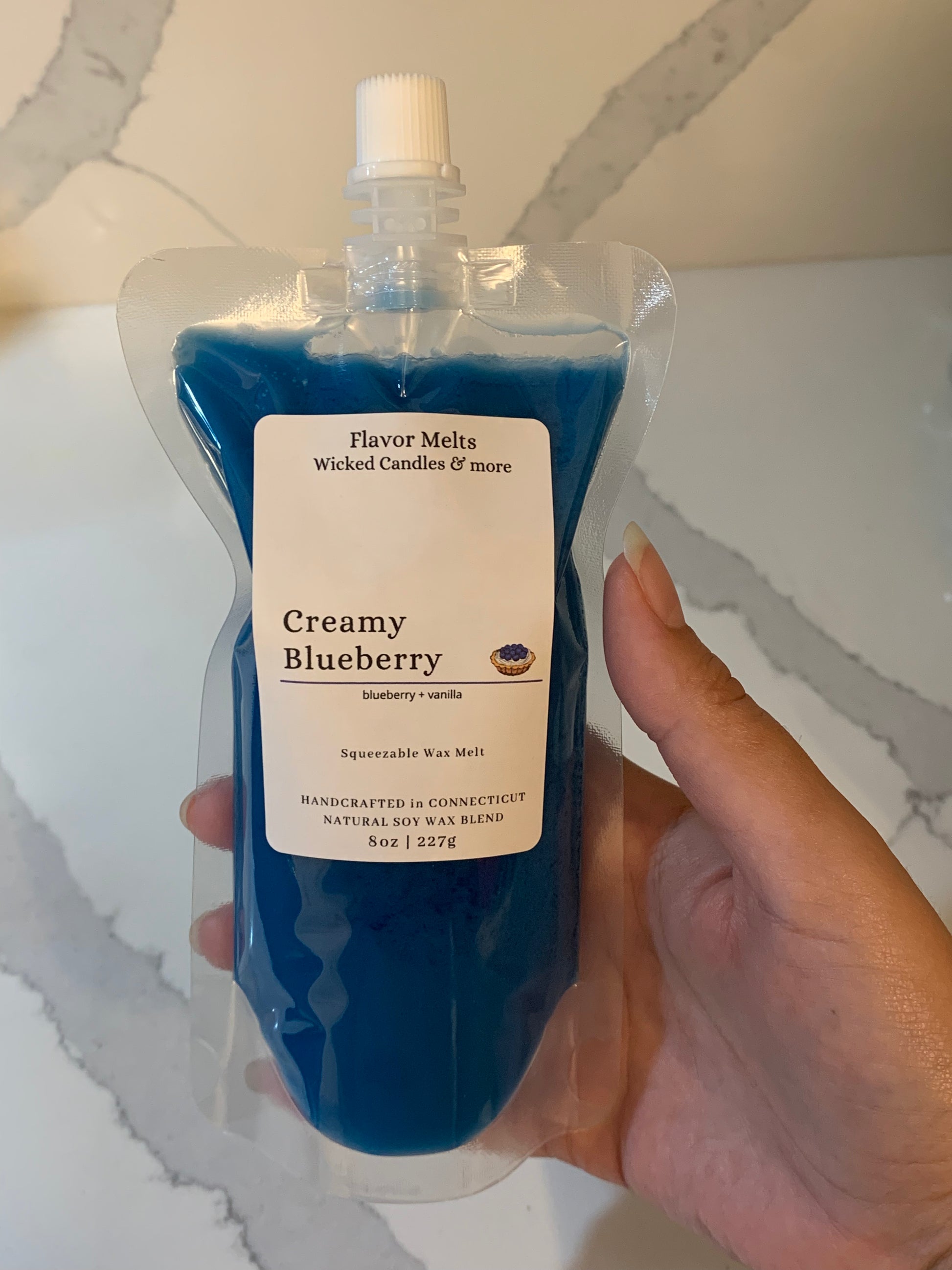 creamy blueberry squeeze wax melt