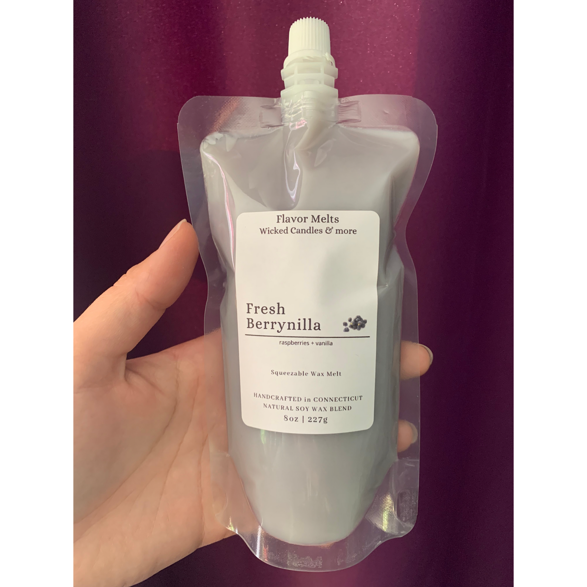 fresh berrynilla squeezable soy wax melt