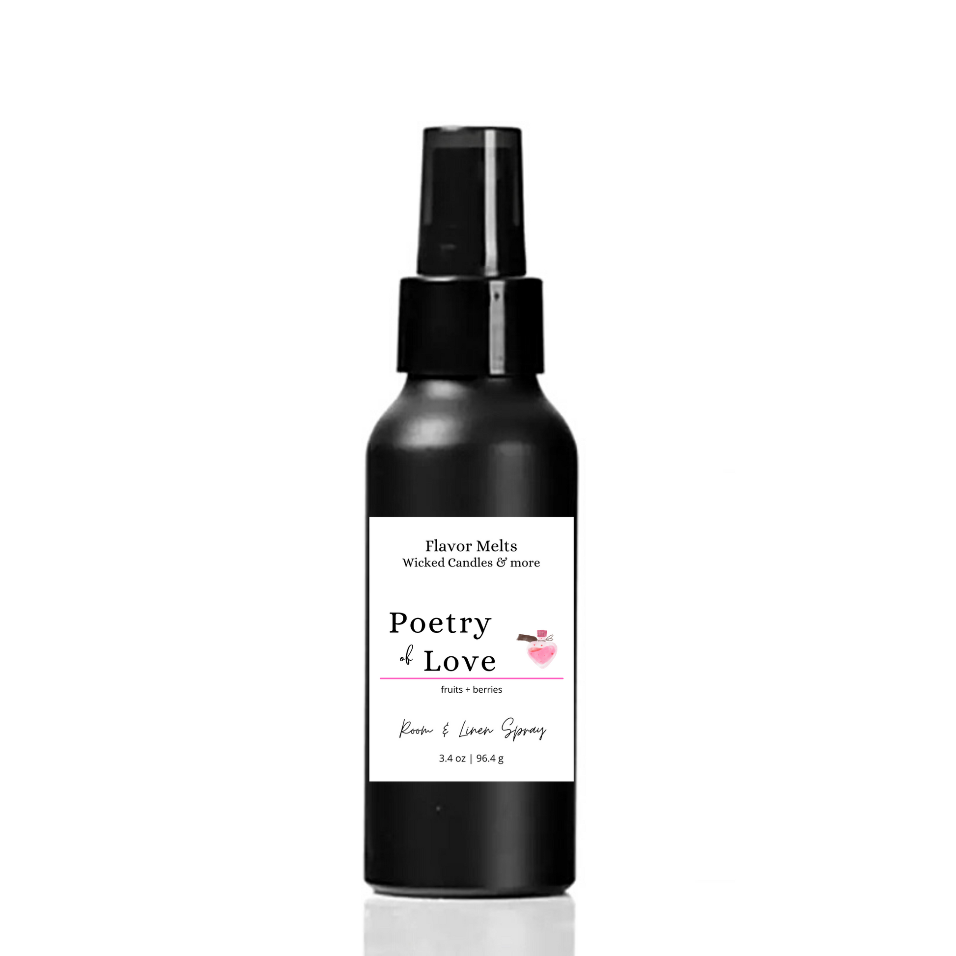 poetry of love room and car spray